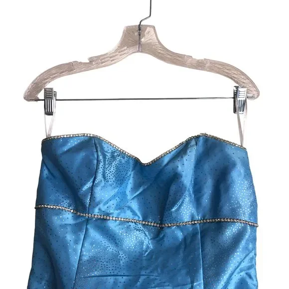 Vintage Jessica McClintock for Gunne Sax Prom Dress Size 9 Made in USA Frozen - Picture 4 of 10